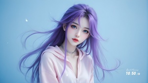 紫发女孩