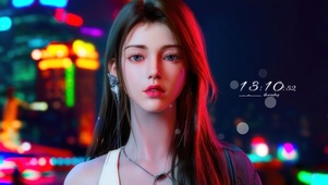 帅气赛博朋克风美女