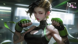 4K性感拳击短发Ai美女