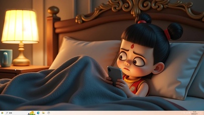 再玩一会儿就睡了