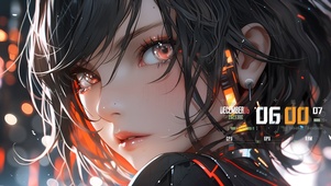闪亮短发美少女