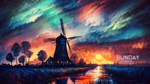 幻想  夕阳