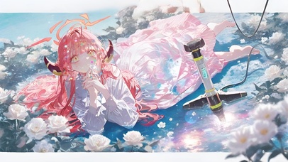 陆八魔爱露-4k插画