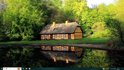 护眼林中小屋—【主题桌面】