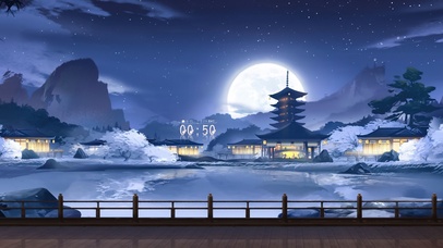 4K唯美治愈国风水墨山水仙境