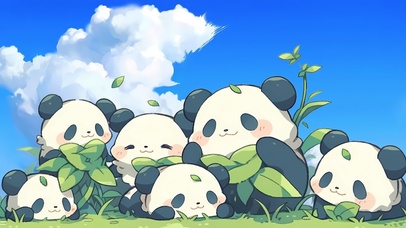 呆萌熊猫
