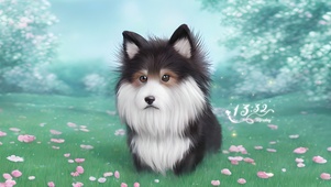 可爱的狗狗