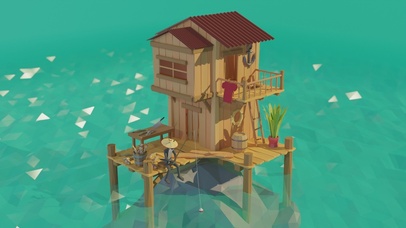 海上小屋治愈唯美