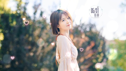 清纯短发御姐美女