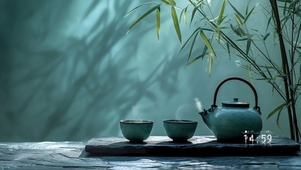 竹叶煮茶