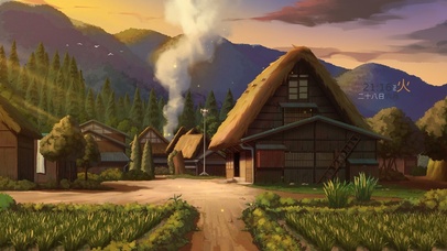 4K唯美治愈黄昏乡村田园