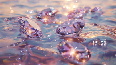 治愈系水面钻石