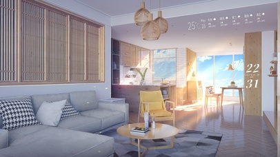 4K 夏日阳光温馨海景房