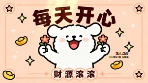每天开心 财源滚滚