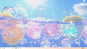 夏天柠檬冰桌面主题