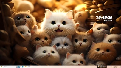  满屏可爱猫咪