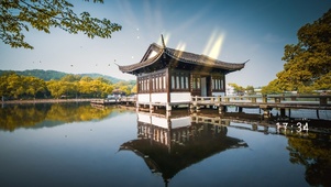 唯美西湖美景