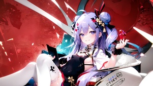 可爱丸子头少女