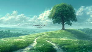 晚霞草原小路