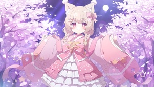 月光下的猫儿少女