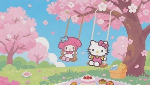 一起荡秋千吧
