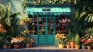清新花店