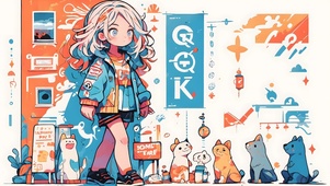 4K高清卡通涂鸦手绘壁纸