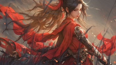 【4K唯美】文艺古风汉服女剑客