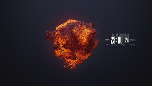 燃烧的粒子