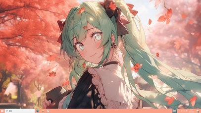 枫叶下的初音未来