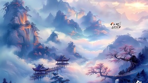 云雾山水