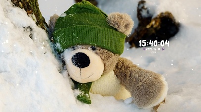 4k唯美小雪风景