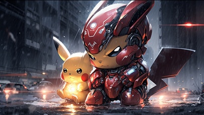机甲皮卡丘和小小皮卡丘