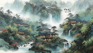 烟雨古镇