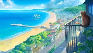 夏日清凉海岸