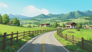 宁静美丽的村庄