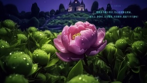 唯美雨中玫瑰