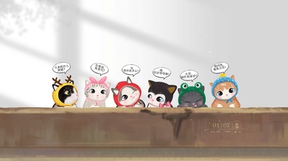 4K 可爱的猫咪们语录