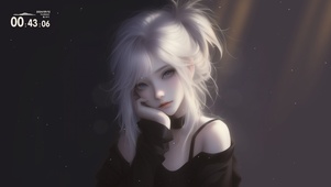 沉思的少女