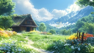 宁静的山坡