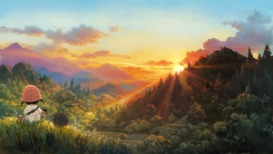 山顶看日落