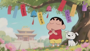 可爱祈愿小新