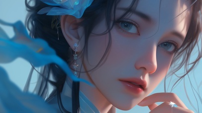 唯美国风美少女