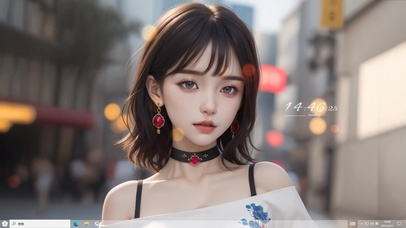 清纯短发吊带少女