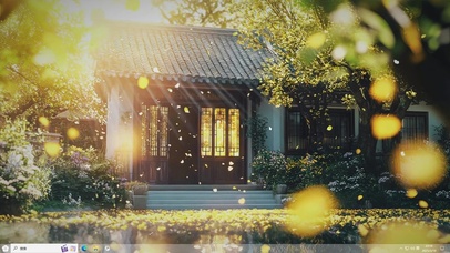 春光下的小屋-桌面主题