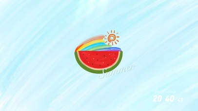 夏日西瓜彩虹