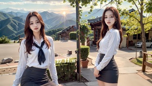 韩系清纯美女