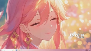 可爱美少女桌面主题