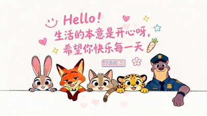 快乐每一天-疯狂动物城