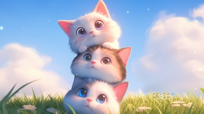 可爱草地小豆包